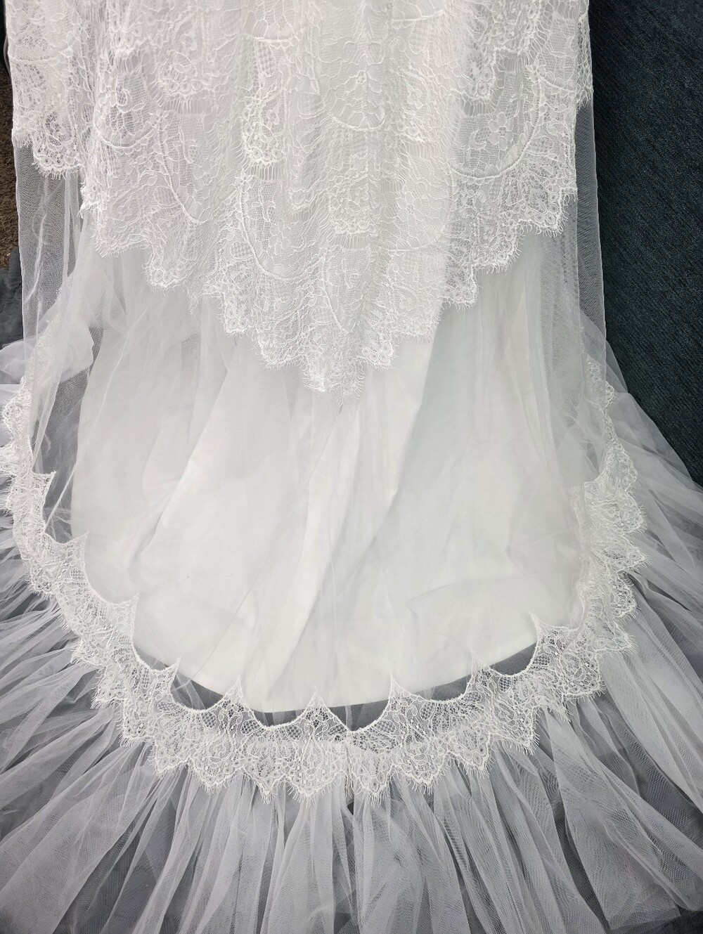 Bohemian Off Shoulder Wedding Dress, Perfect For a Beach Wedding! Size Small. - Picture 11 of 14
